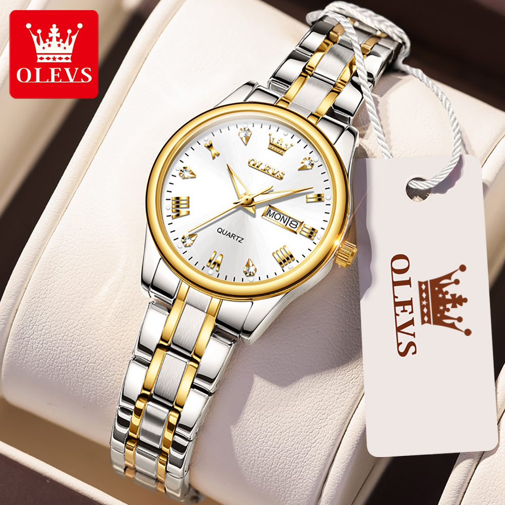Luxury Watch Index - ساعة أوليف كوارتز نسائية مقاومة للماء