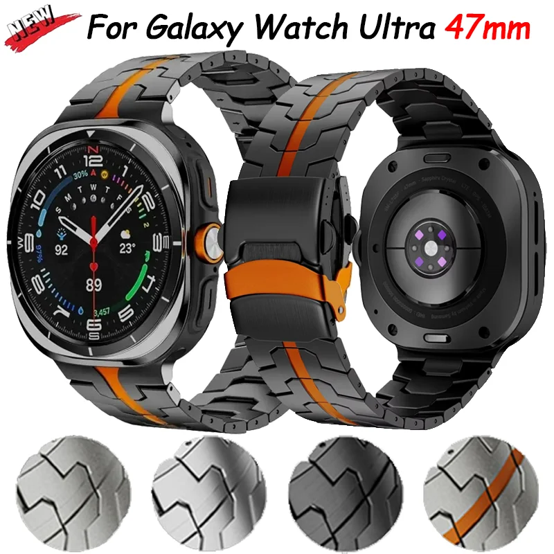 Luxury Watch Galaxy - حزام من التيتانيوم لساعة سامسونج جالاكسي