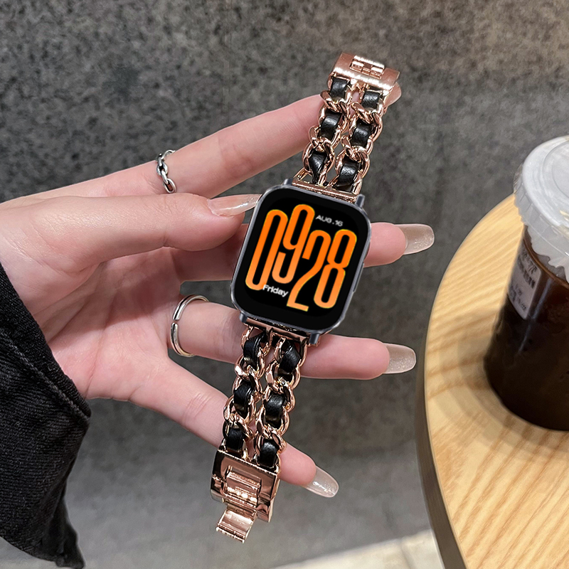 Luxury Watch Galaxy - جلد فاخر + حزام معدني لساعة