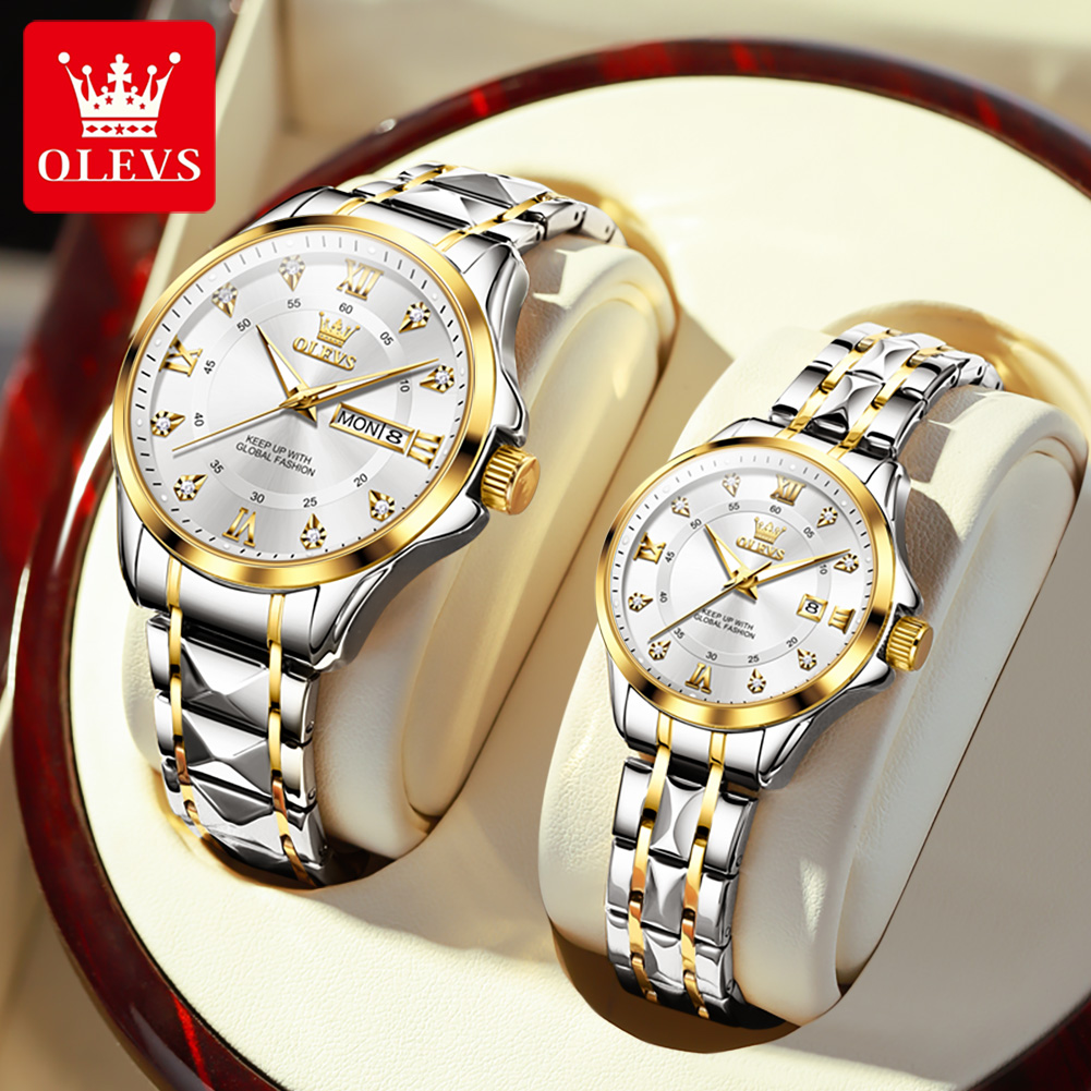 Luxury Watch Wallpaper - OLEVS 2906 ساعة الزوجين الأصلية مقياس