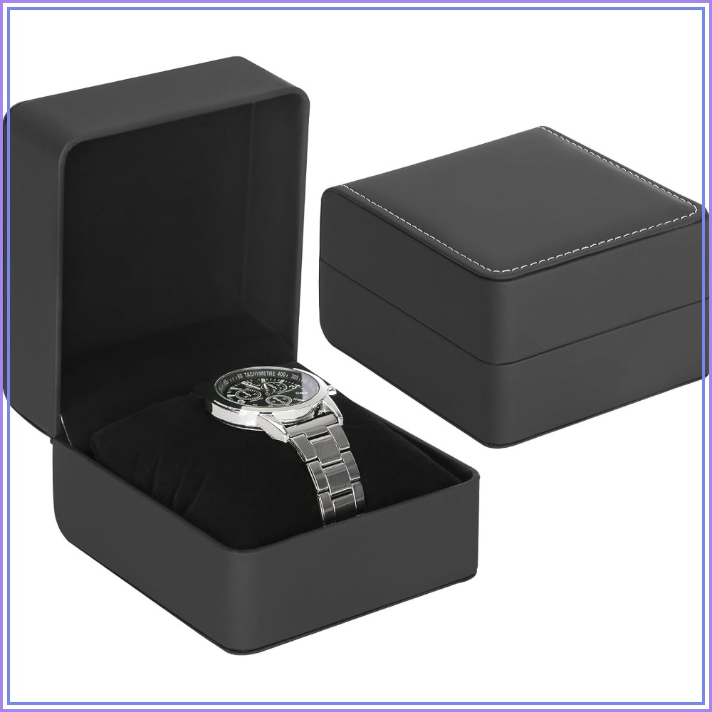 Luxury Watch Image - حافظة ساعات فاخرة من الجلد الصناعي