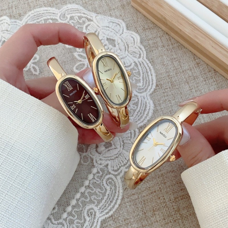 Luxury Watch Index - ساعة يد نسائية كوارتز بتصميم روماني
