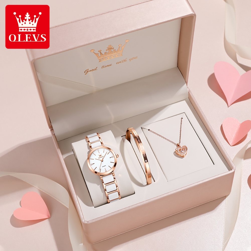 Luxury Watch & Jewellery - OLEVS ساعة نسائية 5877 ساعة كوارتز