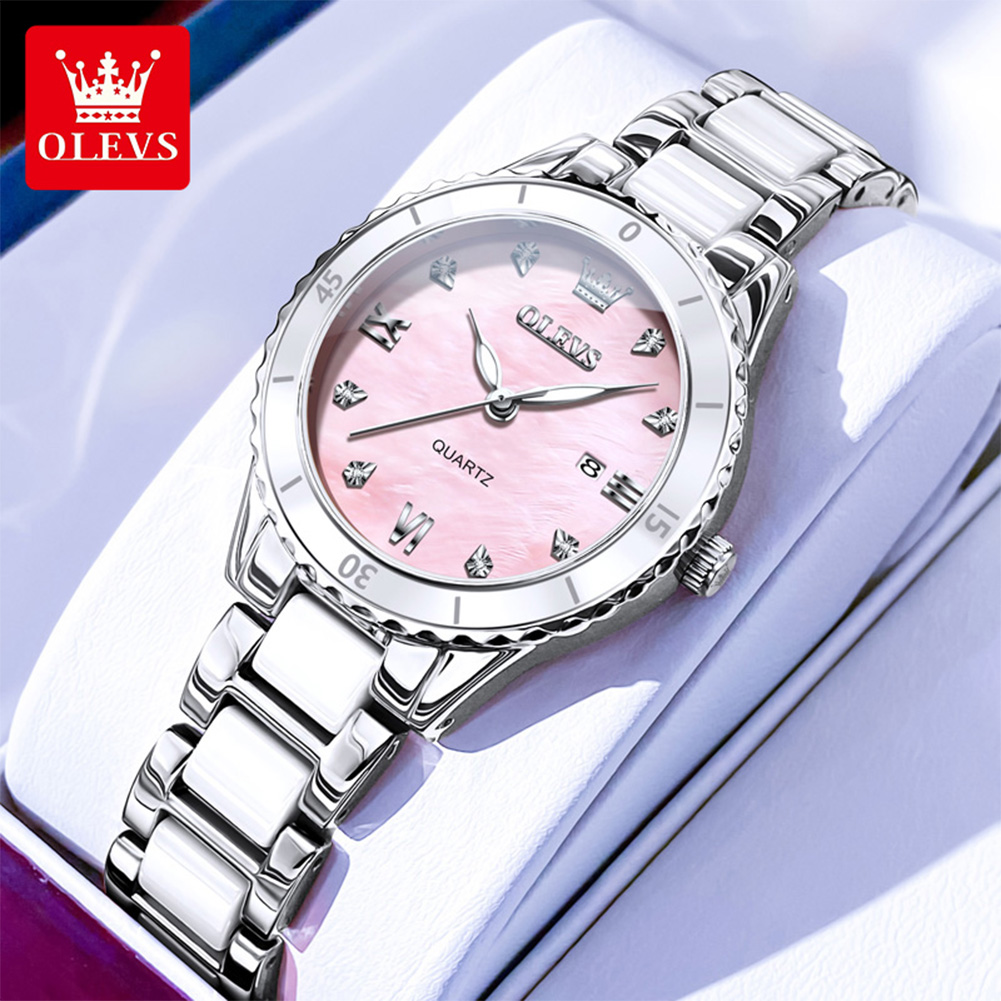 Luxury Watch Gift For Her - OLEVS 9985 ساعة نسائية فاخرة قسط