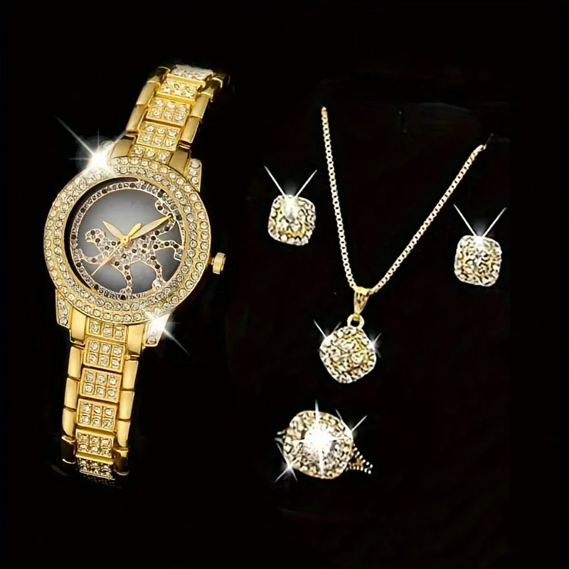 Luxury Watch Gift For Her - مجموعة من 5 قطع: ساعة نسائية