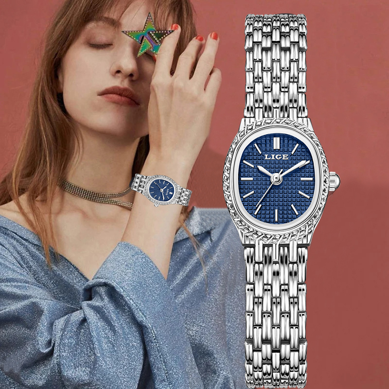 Luxury Watch & Jewellery - ساعة كوارتز نسائية فاخرة على الموضة