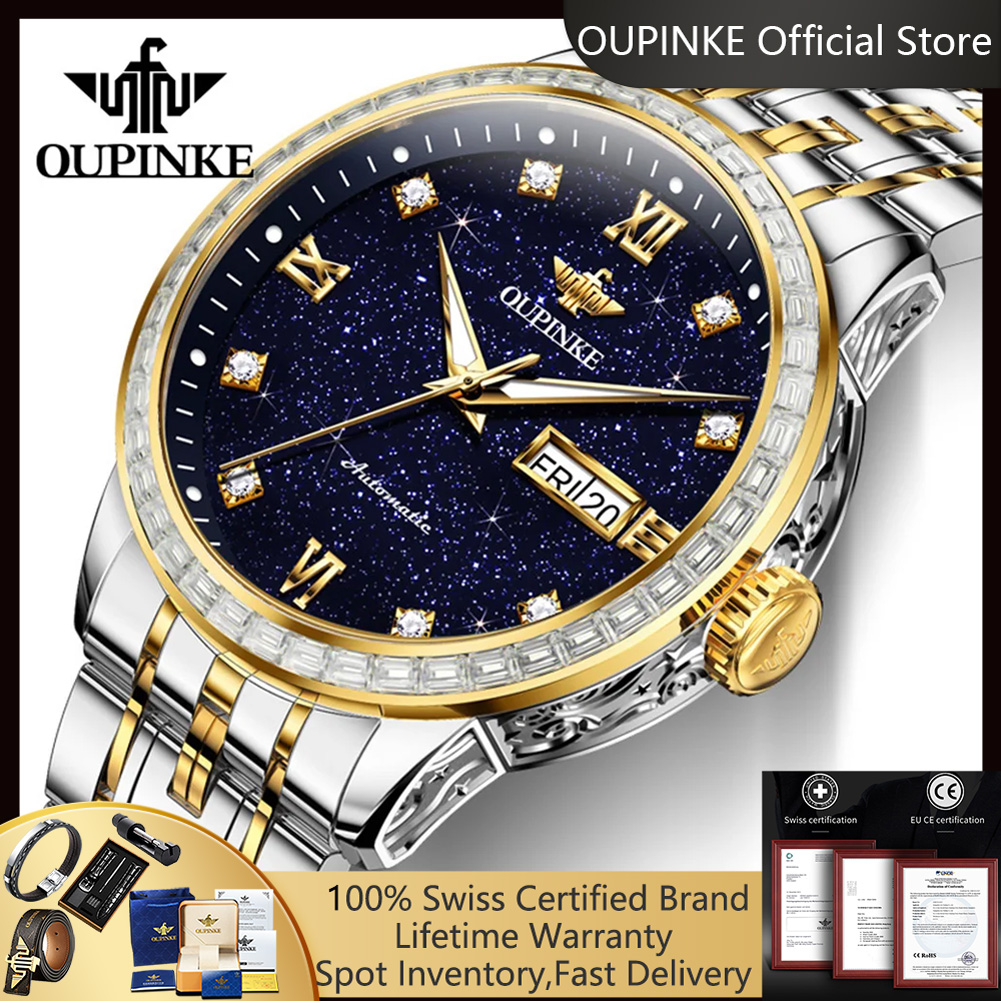 Luxury Watch Galaxy - OUPINKE 3258 ساعات رجالية جديدة اليابان