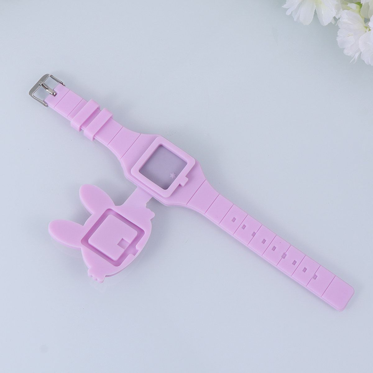 Luxury Watch White - ساعة يد كرتونية على شكل أرنب