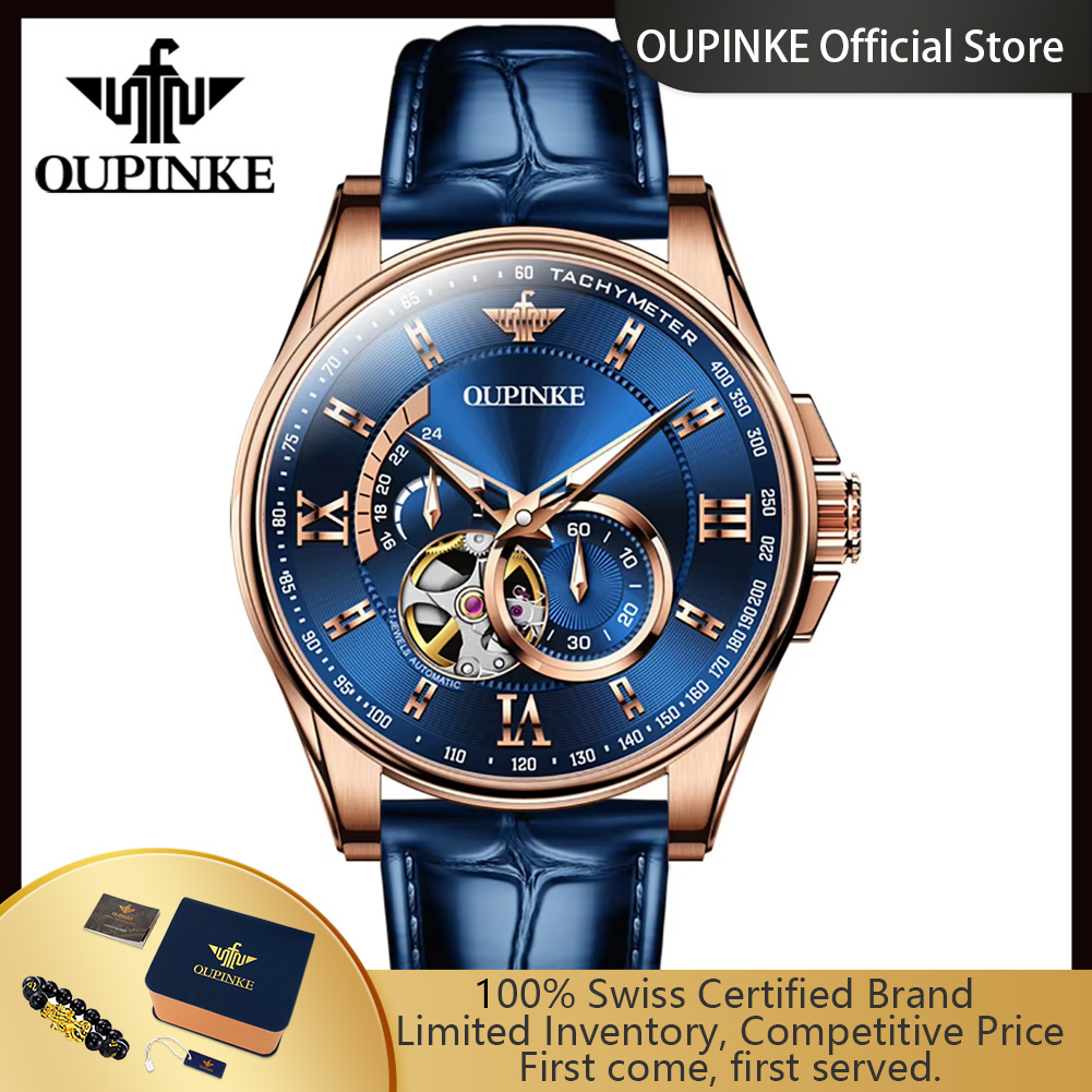 Chronograph Flyback Watch - ساعة يد أوتوماتيكية أصلية للرجال من