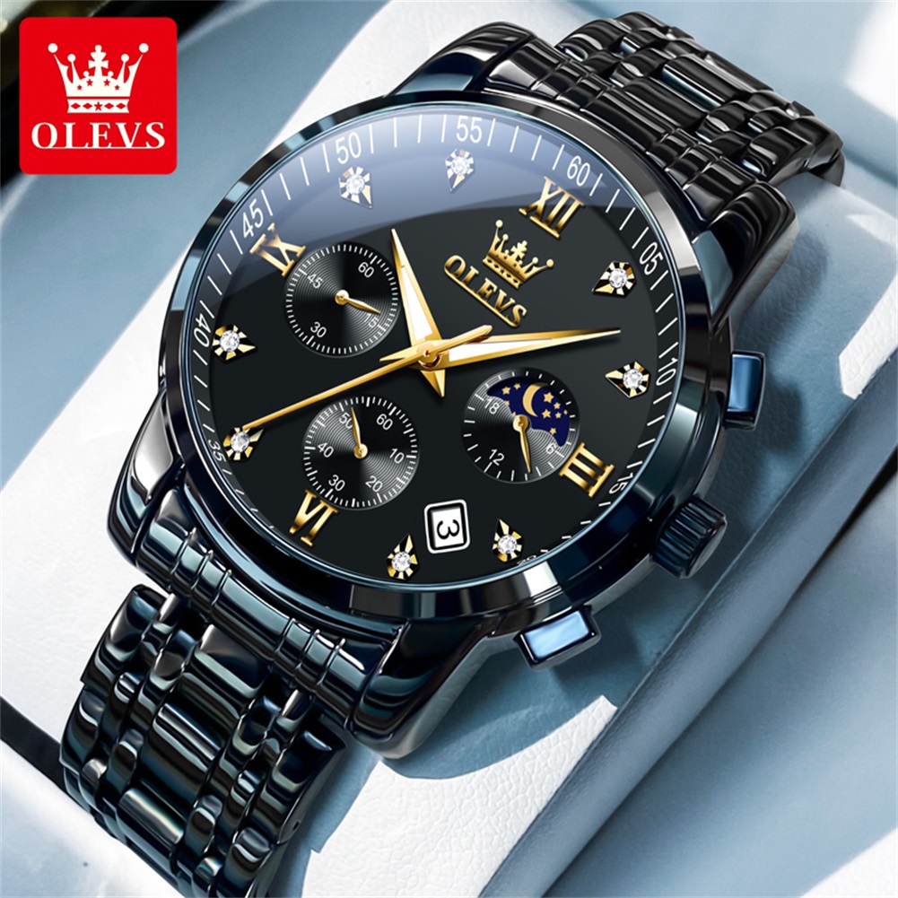 Luxury Watch Wallpaper - ساعات OLEVS الشهيرة للرجال من الفولاذ