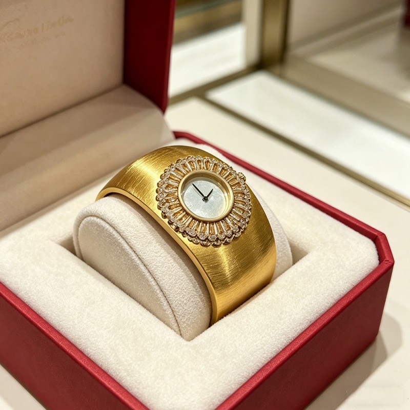 Luxury Watch Drawing - ساعة كاميو الفاخرة بتصميم إيطالي عتيق