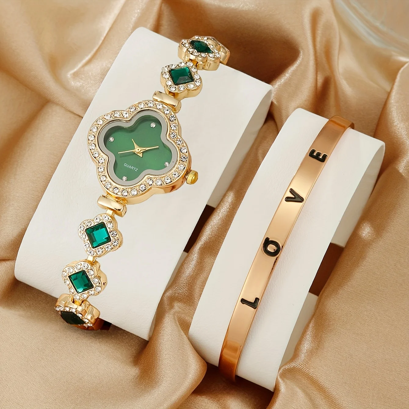 Luxury Watch Gift For Her - مجموعة ساعات نسائية من حجر الراين
