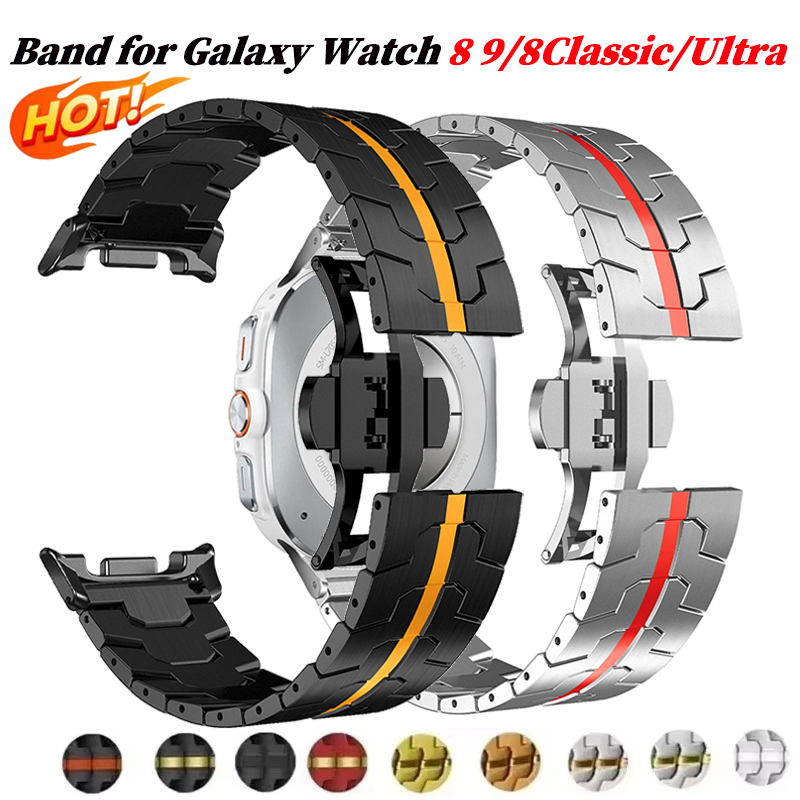 Luxury Watch Galaxy - حزام معدني من الفولاذ المقاوم للصدأ