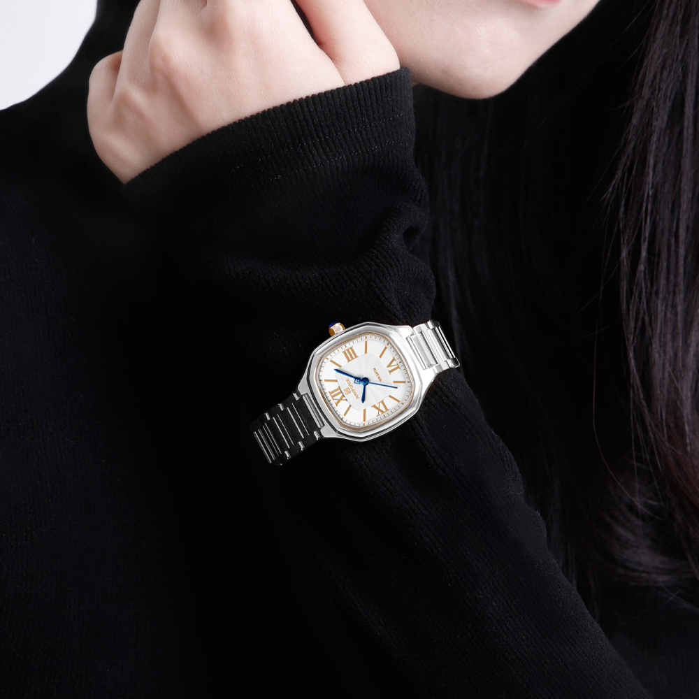ساعة NAVIFORCE الفاخرة للنساء  - مراجعة Luxury Watch Square وسعره