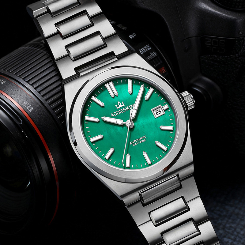 ساعة ADDIESKIN K008 الفاخرة لل - مراجعة Luxury Watch With Green Dial وسعره