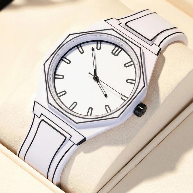 ساعات كوارتز عصرية جديدة للرجا - مراجعة Luxury Watch White وسعره