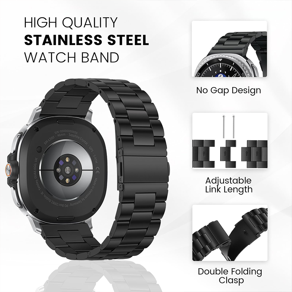 سوار فولاذي غير قابل للصدأ لسا - مراجعة Luxury Watch Galaxy وسعره