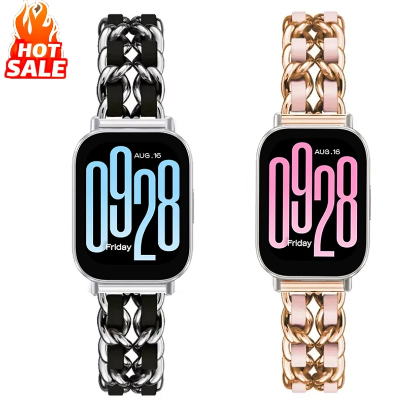جلد فاخر + حزام معدني لساعة Xi - مراجعة Luxury Watch Galaxy وسعره