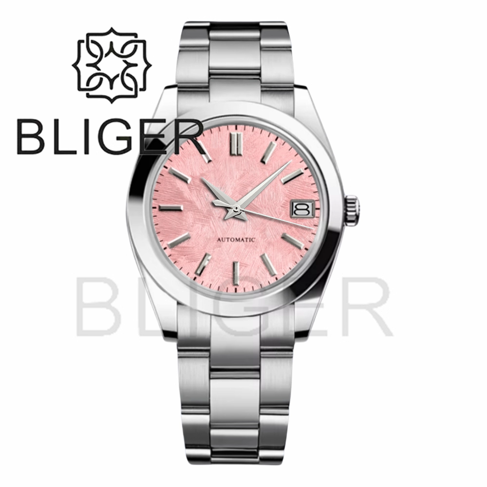 BLIGER 36mm39mm شعار مخصص الأخ - مراجعة Luxury Watch With Green Dial وسعره