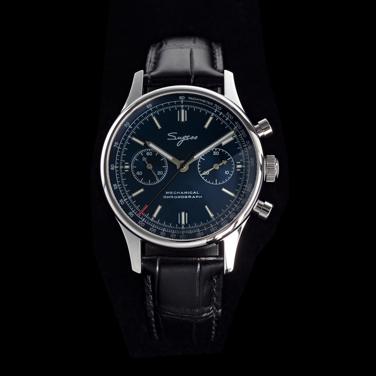 Sugess-ساعات المعصم الميكانيكي - مراجعة Chronograph Flyback Watch وسعره