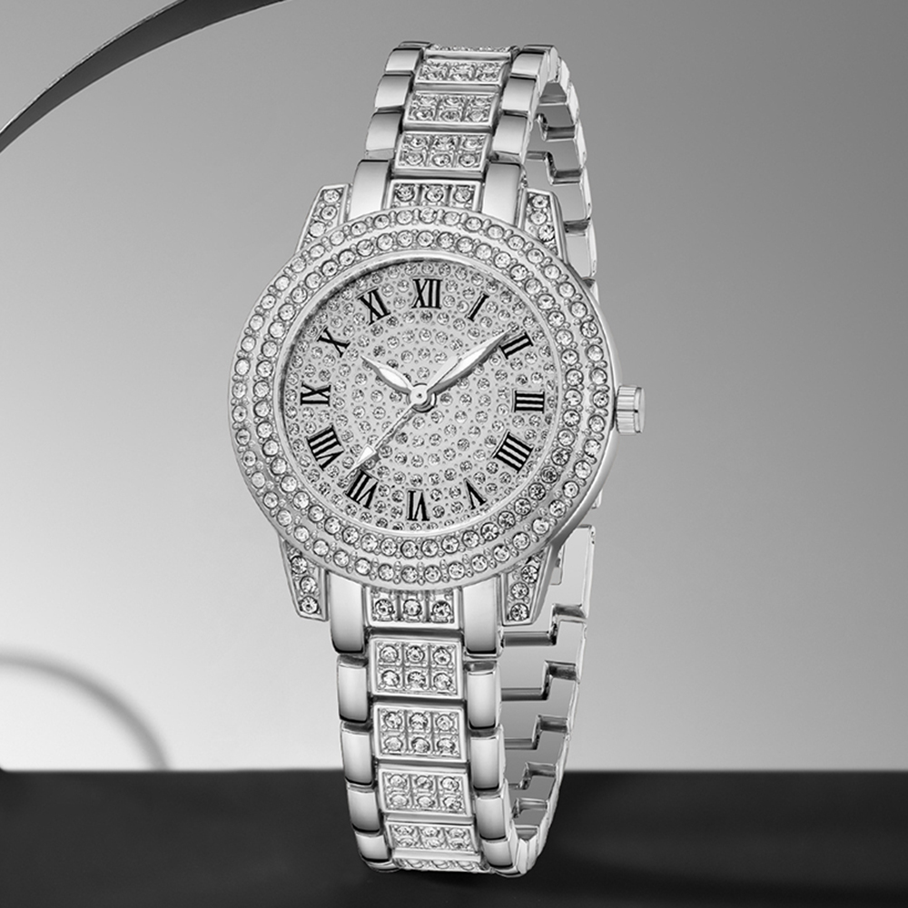 مجموعة من 3 قطع: ساعة نسائية ب - مراجعة Luxury Watch Gift For Her وسعره