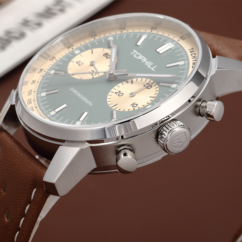 TOPHILL ساعة كرونوغراف ساعة سب - مراجعة Chronograph Flyback Watch وسعره