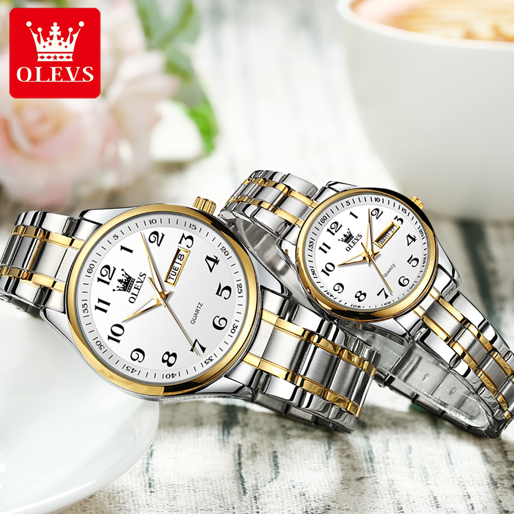 ساعة OLEVS عصرية جديدة للزوجين - مراجعة Luxury Watch Wallpaper وسعره