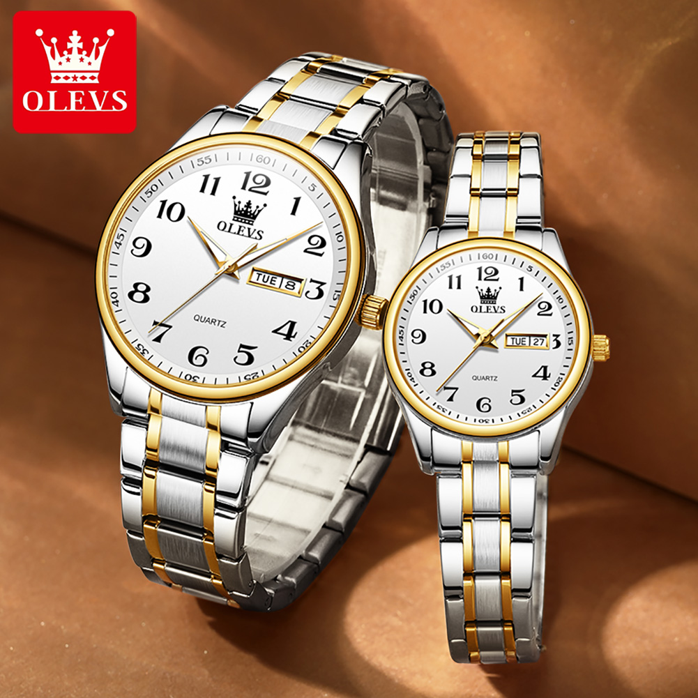 ساعة OLEVS عصرية جديدة للزوجين - مراجعة Luxury Watch Wallpaper وسعره