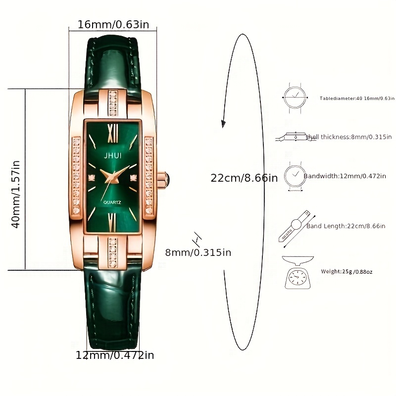 ساعة كوارتز فاخرة مزينة بأحجار - مراجعة Luxury Watch Gift For Her وسعره