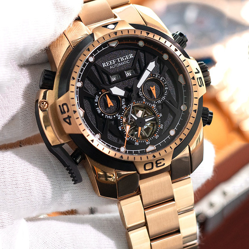 ساعة يد رجالية أوتوماتيكية ميك - مراجعة Chronograph Flyback Watch وسعره