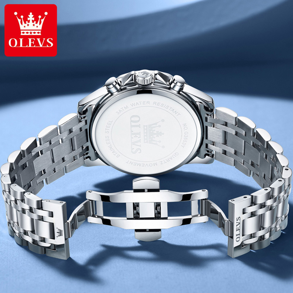 ساعة رجالية من ماركة OLEVS 365 - مراجعة Luxury Watch Wallpaper وسعره