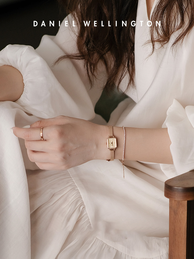ساعة دانيال ويلينغتون كوادرو م - مراجعة Luxury Watch White وسعره