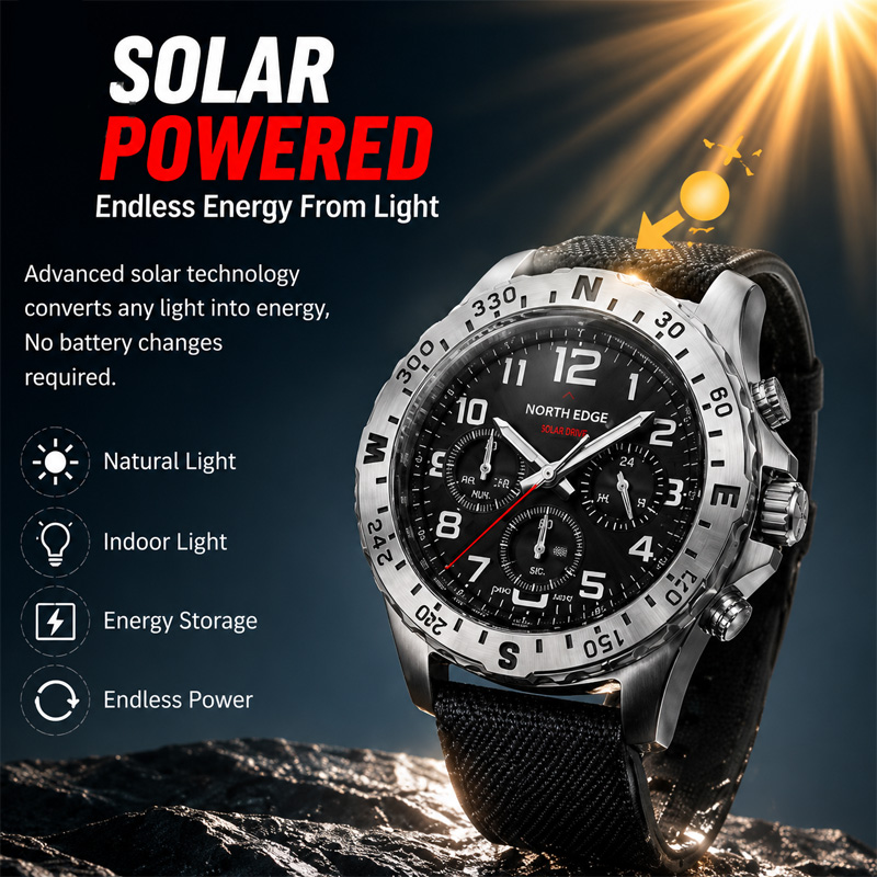 ساعة نورث إيدج ماك 2 للرجال تع - مراجعة Chronograph Flyback Watch وسعره