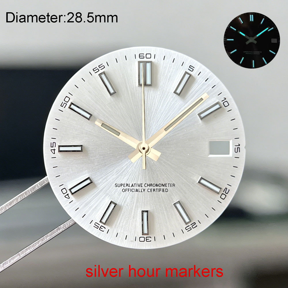 قرص ساعة NH35 بقطر 28.5 مم مع  - مراجعة Luxury Watch With Green Dial وسعره