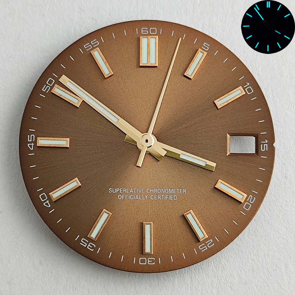 قرص NH35 قرص ساعة NH35 أزرق-أخ - مراجعة Luxury Watch With Green Dial وسعره