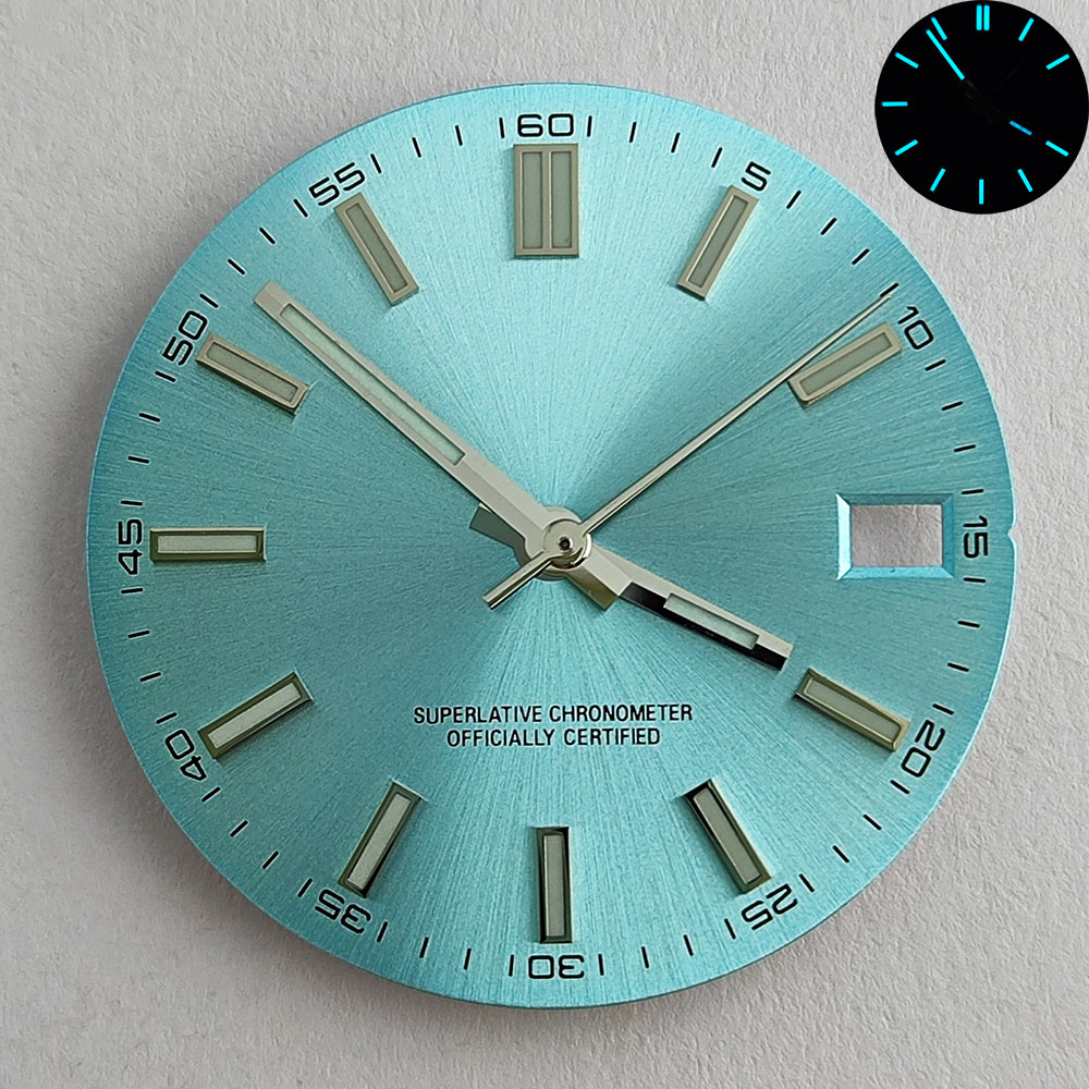 قرص NH35 قرص ساعة NH35 أزرق-أخ - مراجعة Luxury Watch With Green Dial وسعره