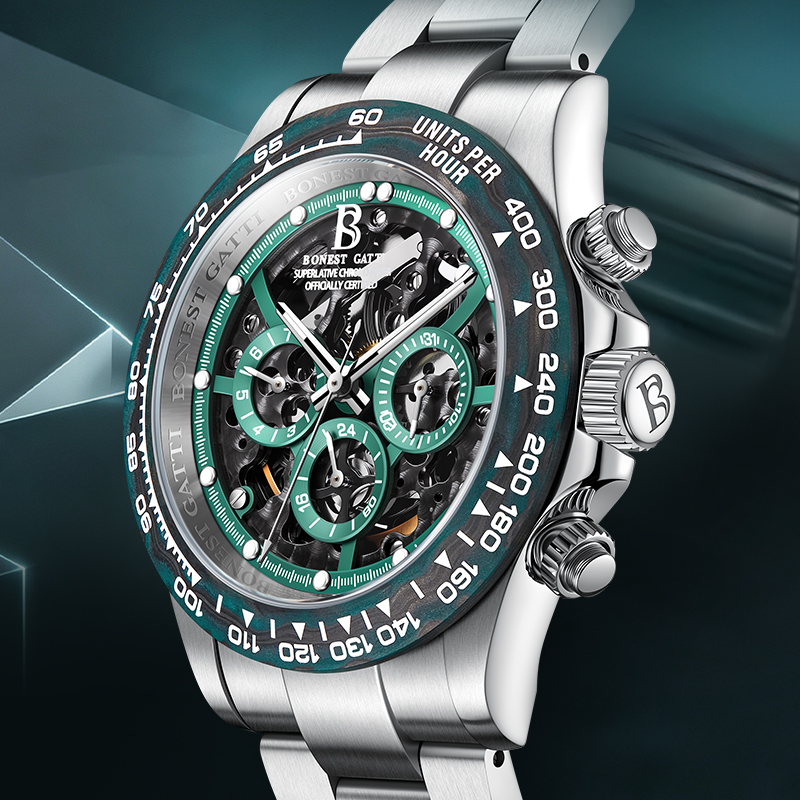 ساعة يد رجالية أوتوماتيكية ميك - مراجعة Chronograph Flyback Watch وسعره