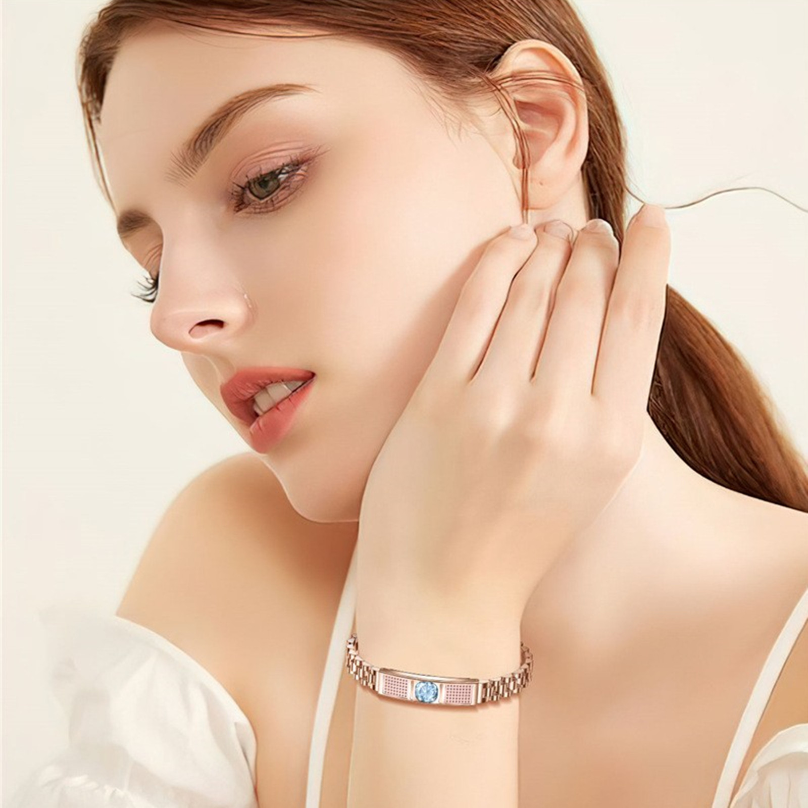 سوار ذكي فاخر للنساء مع ألماس  - مراجعة Luxury Watch Gift For Her وسعره