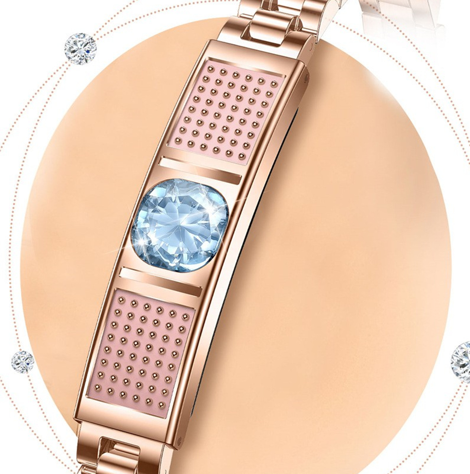 سوار ذكي فاخر للنساء مع ألماس  - مراجعة Luxury Watch Gift For Her وسعره