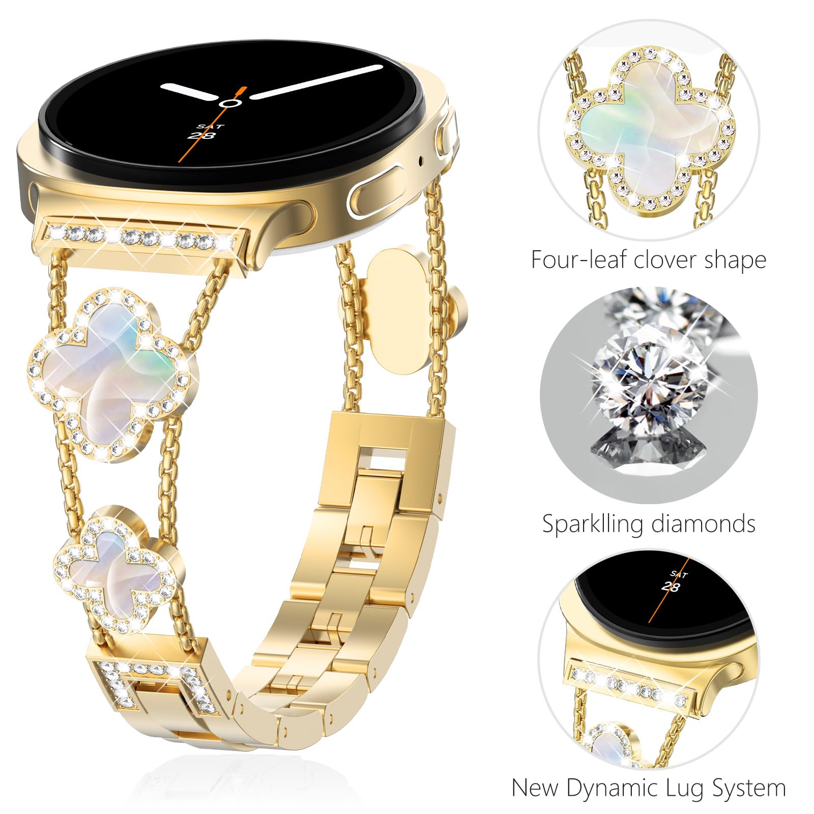 حزام الماس لساعة سامسونج جالاك - مراجعة Luxury Watch Galaxy وسعره