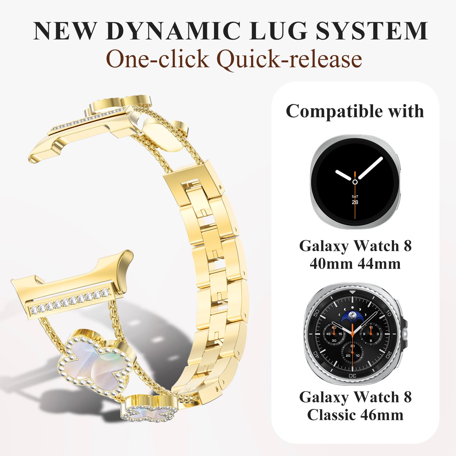 حزام الماس لساعة سامسونج جالاك - مراجعة Luxury Watch Galaxy وسعره