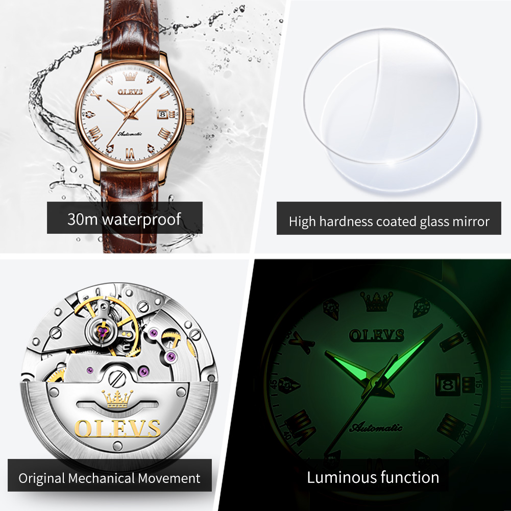 ساعة يد نسائية مضيئة مقاومة لل - مراجعة Chronograph Flyback Watch وسعره