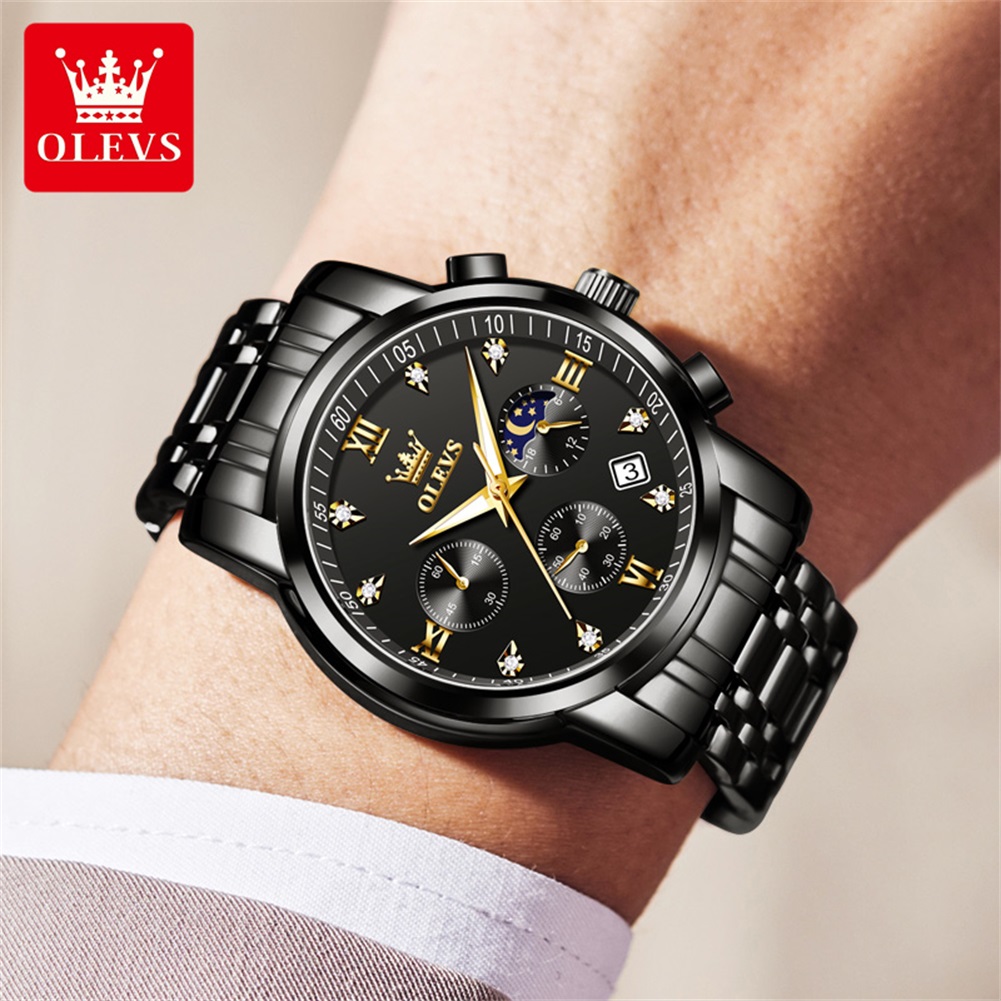 ساعات OLEVS الشهيرة للرجال من  - مراجعة Luxury Watch Wallpaper وسعره