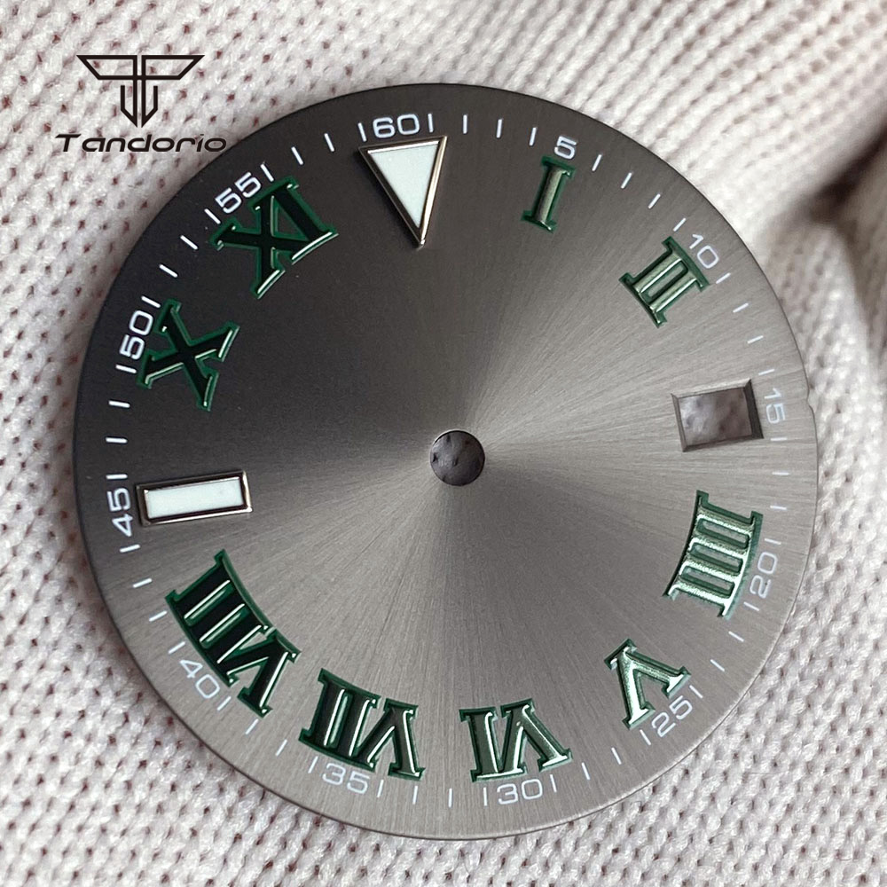 29 مللي متر رمادي أمة الله ساع - مراجعة Luxury Watch With Green Dial وسعره