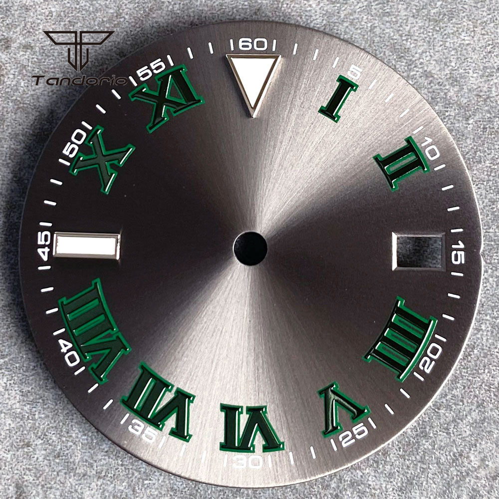 29 مللي متر رمادي أمة الله ساع - مراجعة Luxury Watch With Green Dial وسعره