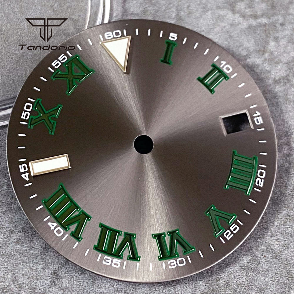 29 مللي متر رمادي أمة الله ساع - مراجعة Luxury Watch With Green Dial وسعره