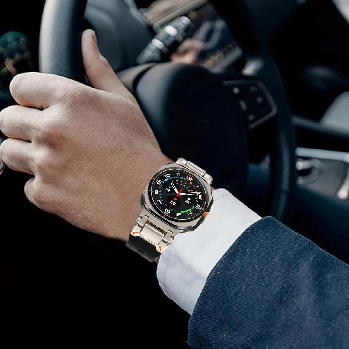 حزام جلدي فاخر لساعة سامسونج ج - مراجعة Luxury Watch Galaxy وسعره