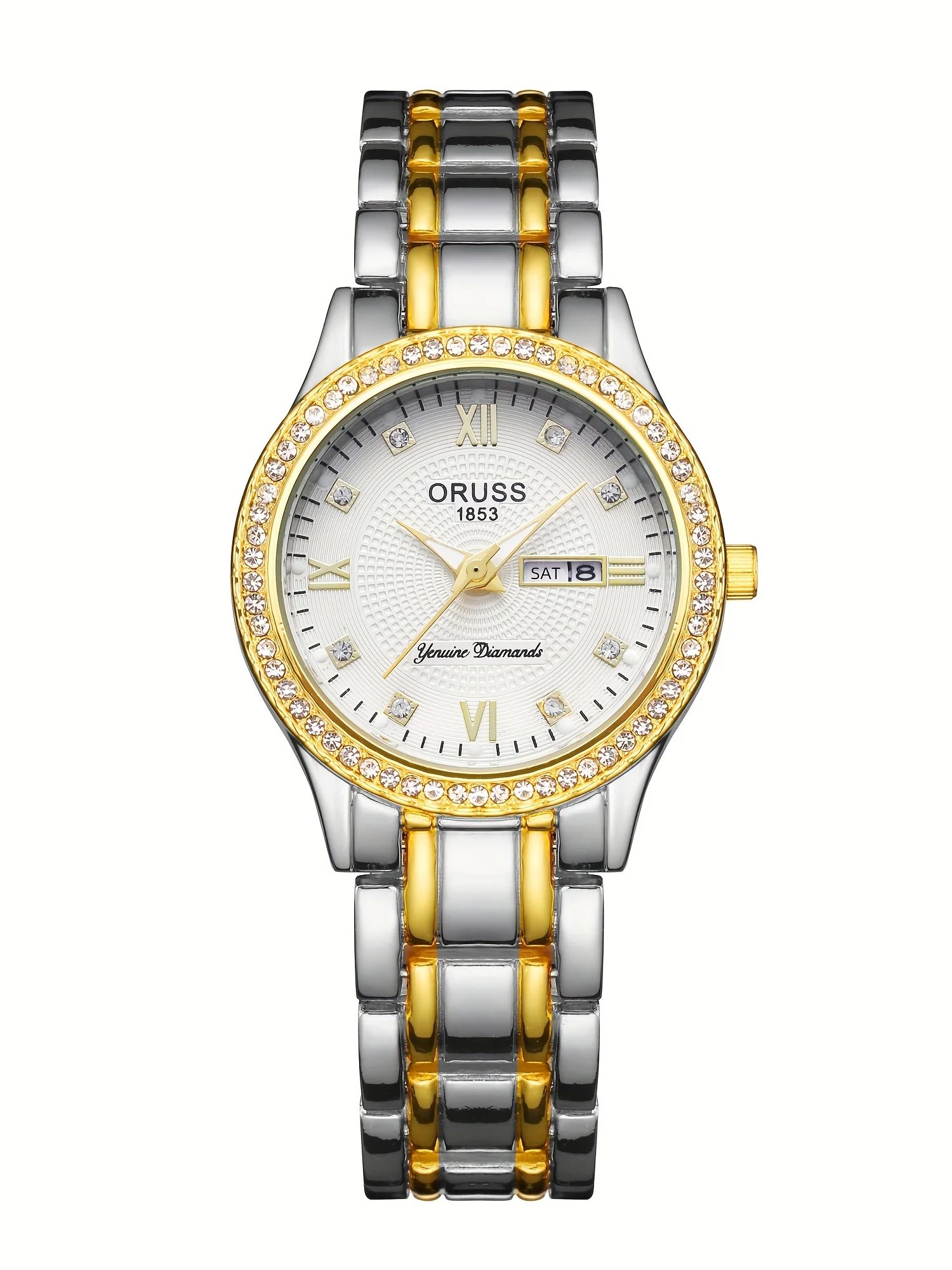 غرفة ساعة ذهبية نسائية لهدايا  - مراجعة Luxury Watch White وسعره