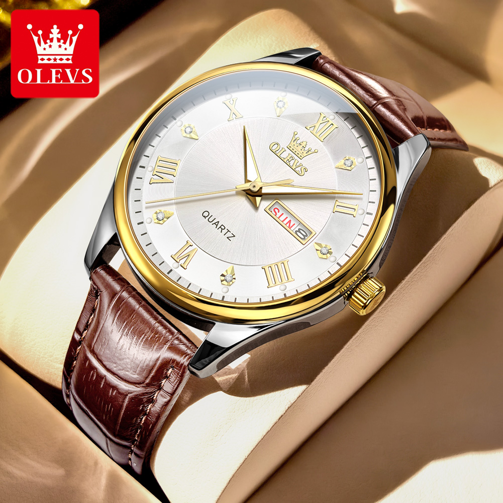 ساعة OLEVS للأزواج ماركة فاخرة - مراجعة Luxury Watch Gift For Her وسعره