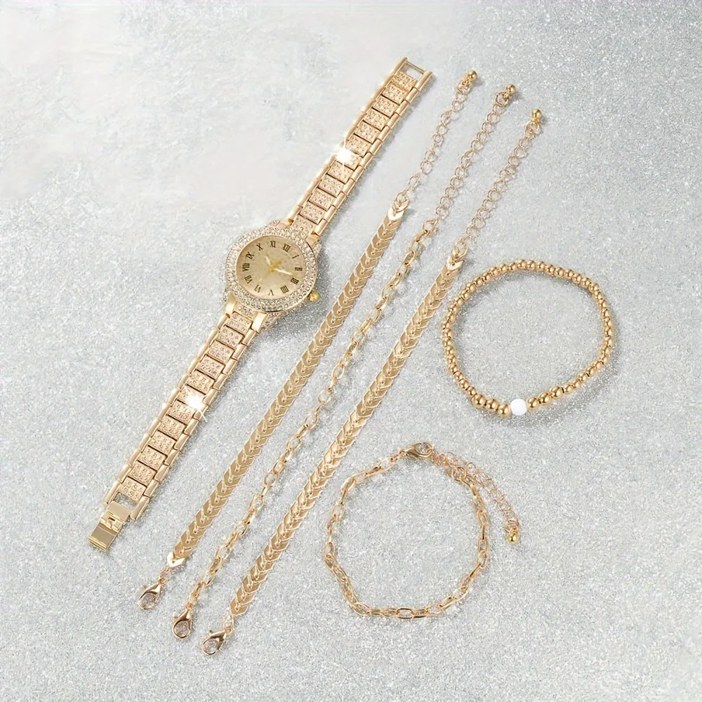 6 قطعة/المجموعة المرأة الفاخرة - مراجعة Luxury Watch Gift For Her وسعره